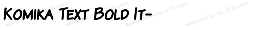 Komika Text Bold It字体转换